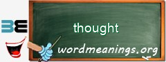 WordMeaning blackboard for thought